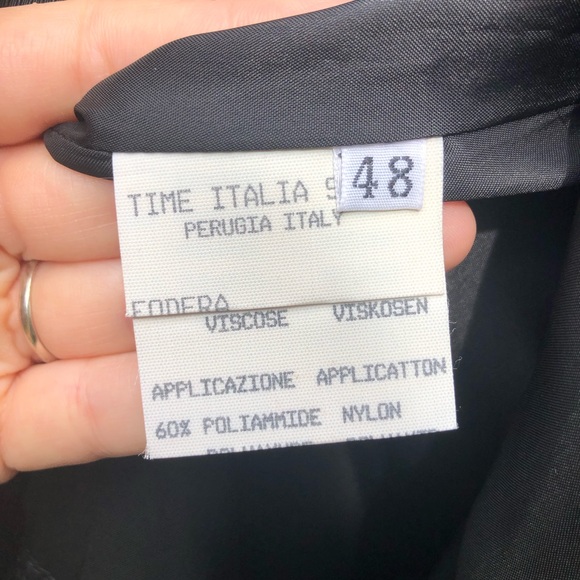 Piano Piano Dolce Carlotta Tiered Maxi Dress Size 12 Black Deadstock Sleeveless - Picture 13 of 15